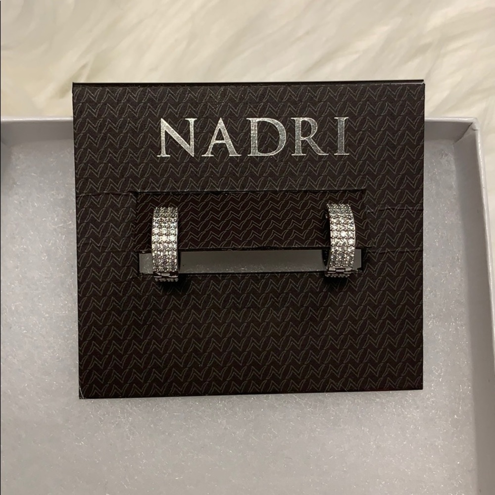 Nadri crystal ear huggers